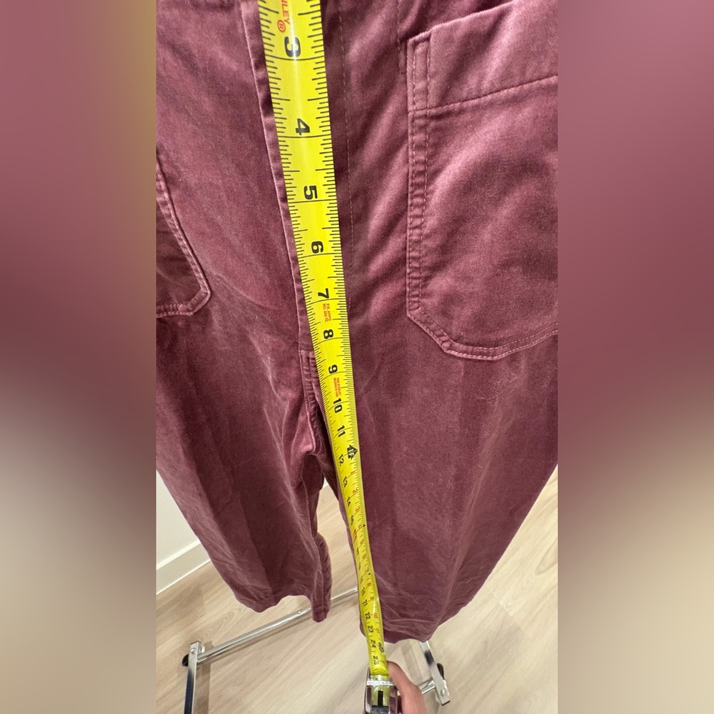 Anthropologie Maeve Colette Pink Purple Velvet Cropped Pants SZ 31 - Picture 10 of 13